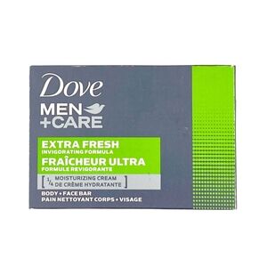 🍒 5/$20 new Dove Men + Care Extra Fresh Moisturizing Body & Face Bar Soap Clean